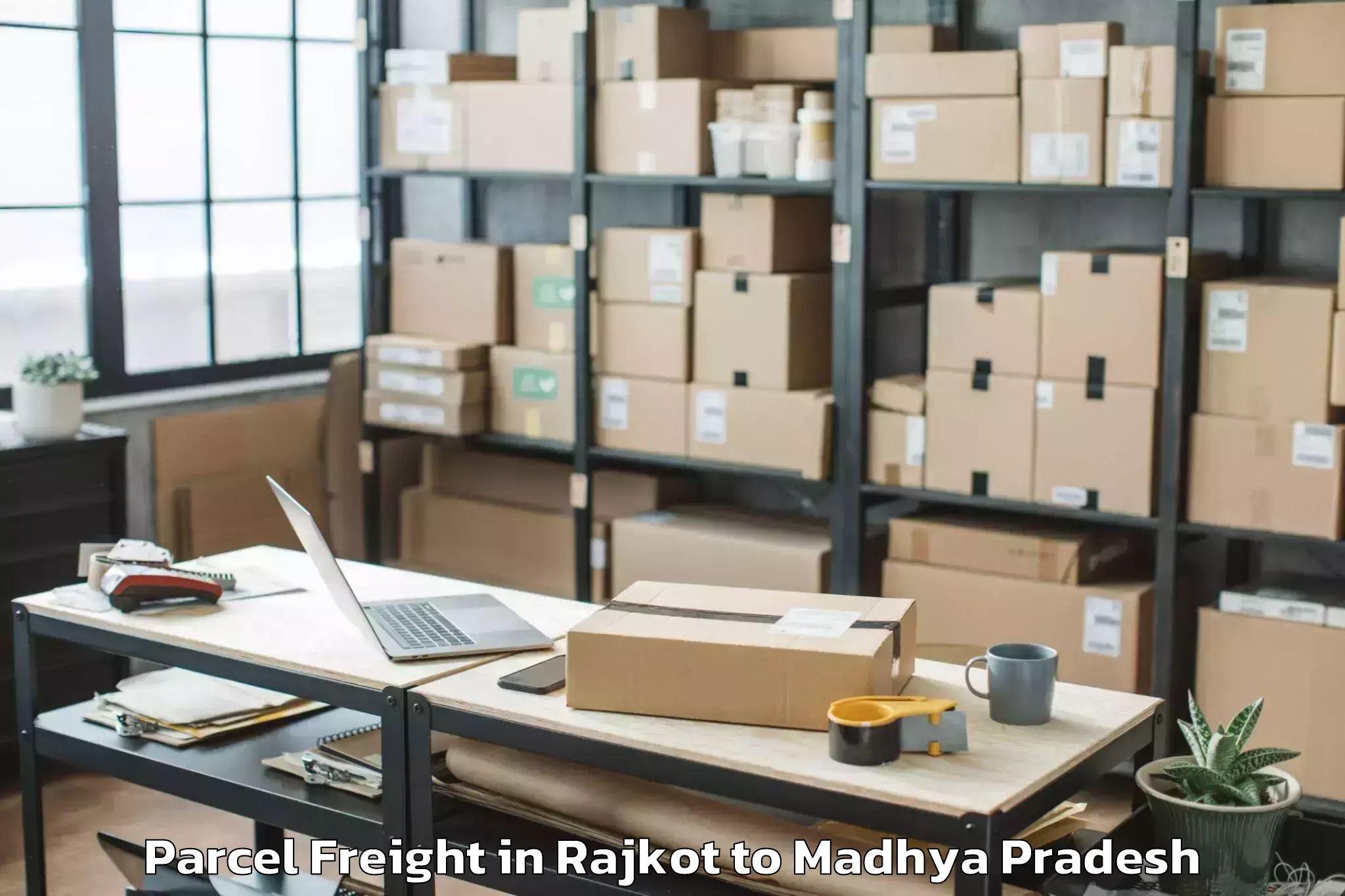 Efficient Rajkot to Biaora Parcel Freight